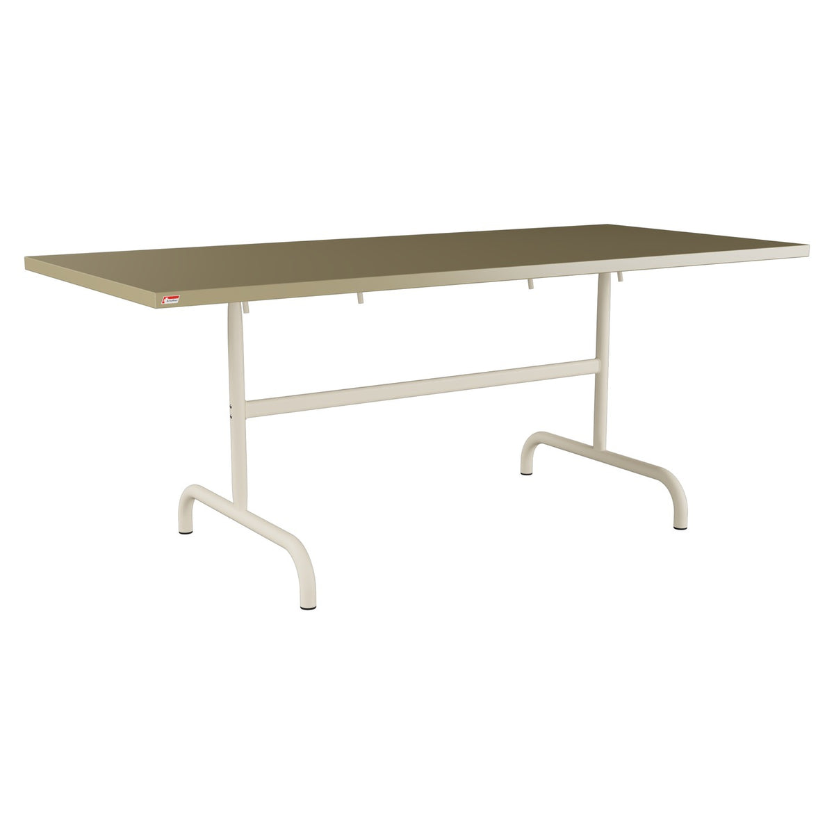 Schaffner Säntis Table repas rabattable 180x80cm – Champagne 85 / Sable Pastel 15