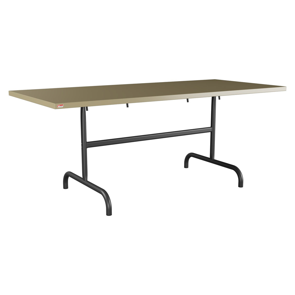 Schaffner Säntis Table repas rabattable 180x80cm – Champagne 85 / Anthracite 77