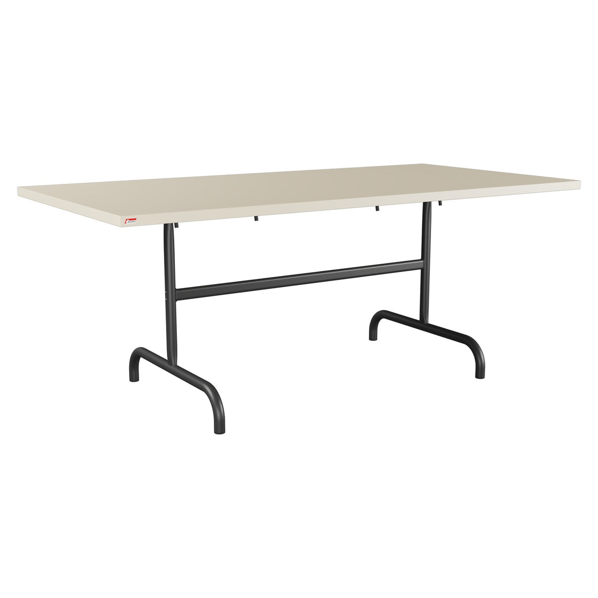 Schaffner Säntis Table repas rabattable 180x90cm – Sable Pastel 15 / Anthracite 77