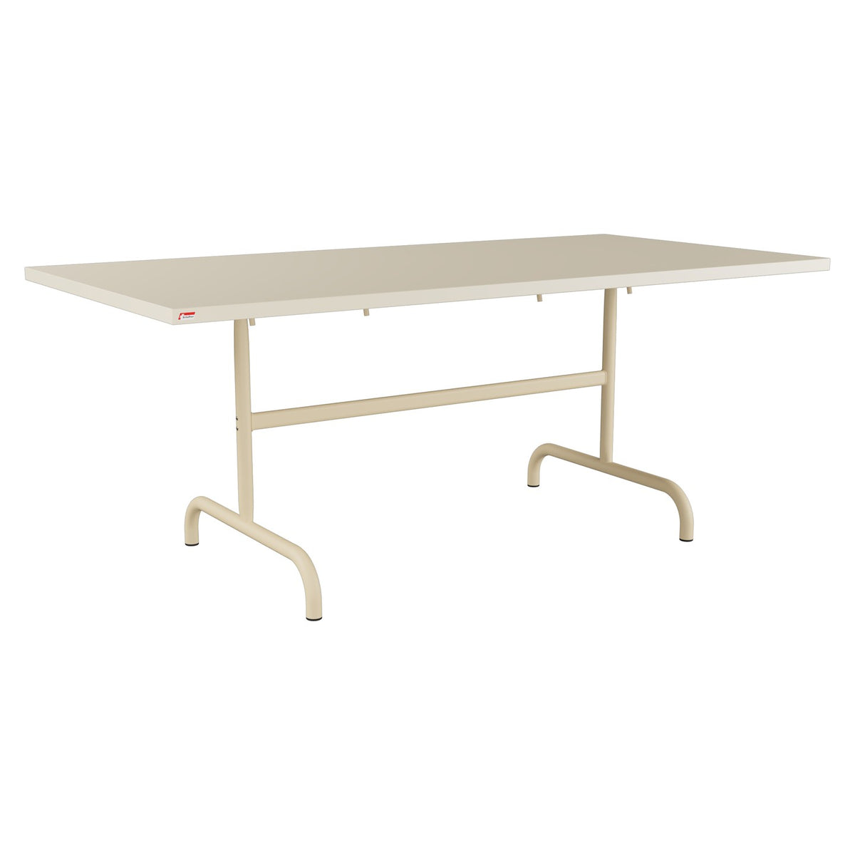 Schaffner Säntis Table repas rabattable 180x90cm – Sable Pastel 15 / Marron Pastel 83