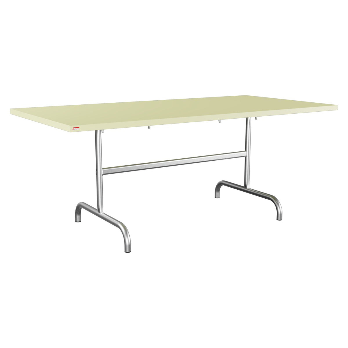 Schaffner Säntis Table repas rabattable 180x90cm – Jaune Buis 18 / Galvanisé à chaud 02