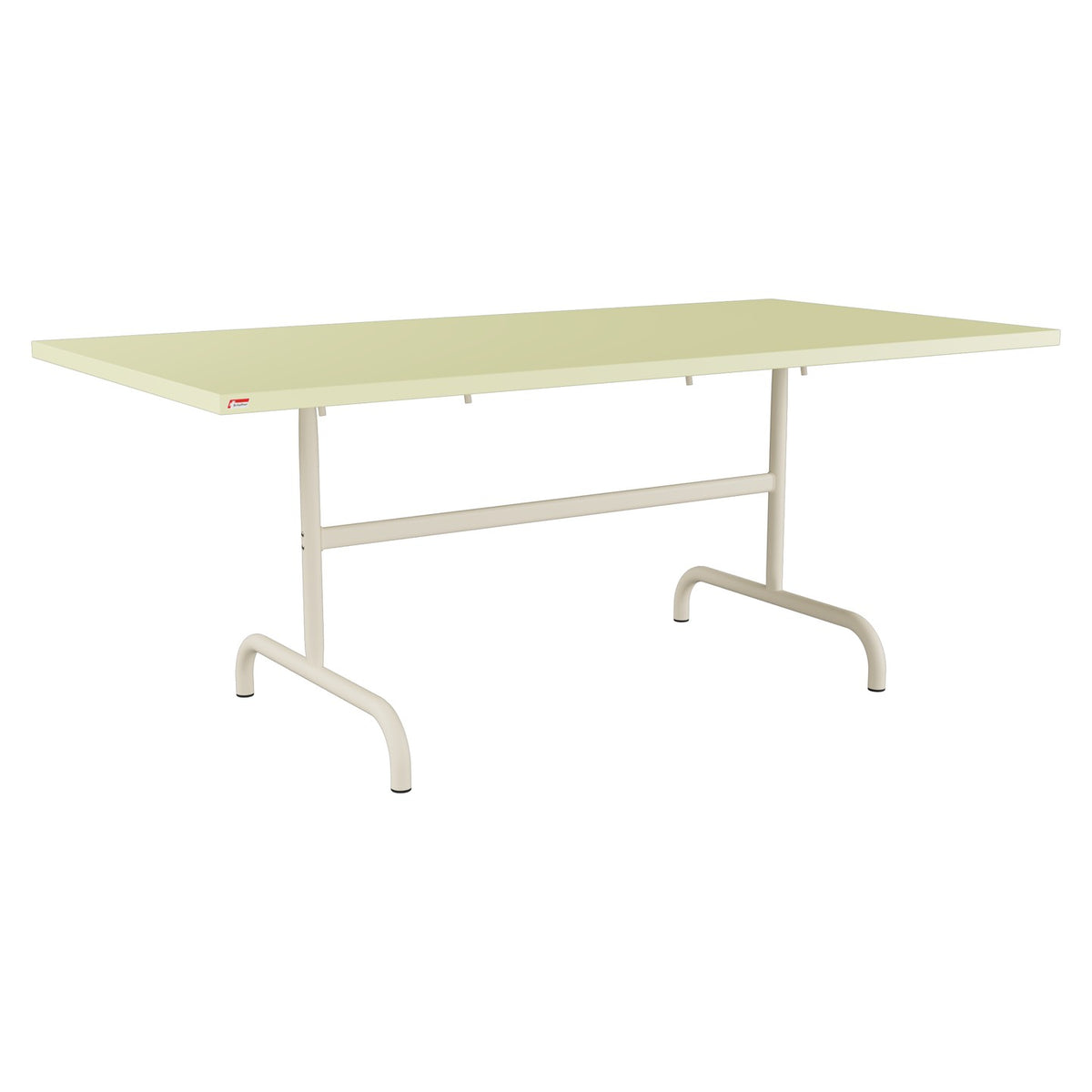 Schaffner Säntis Table repas rabattable 180x90cm – Jaune Buis 18 / Sable Pastel 15