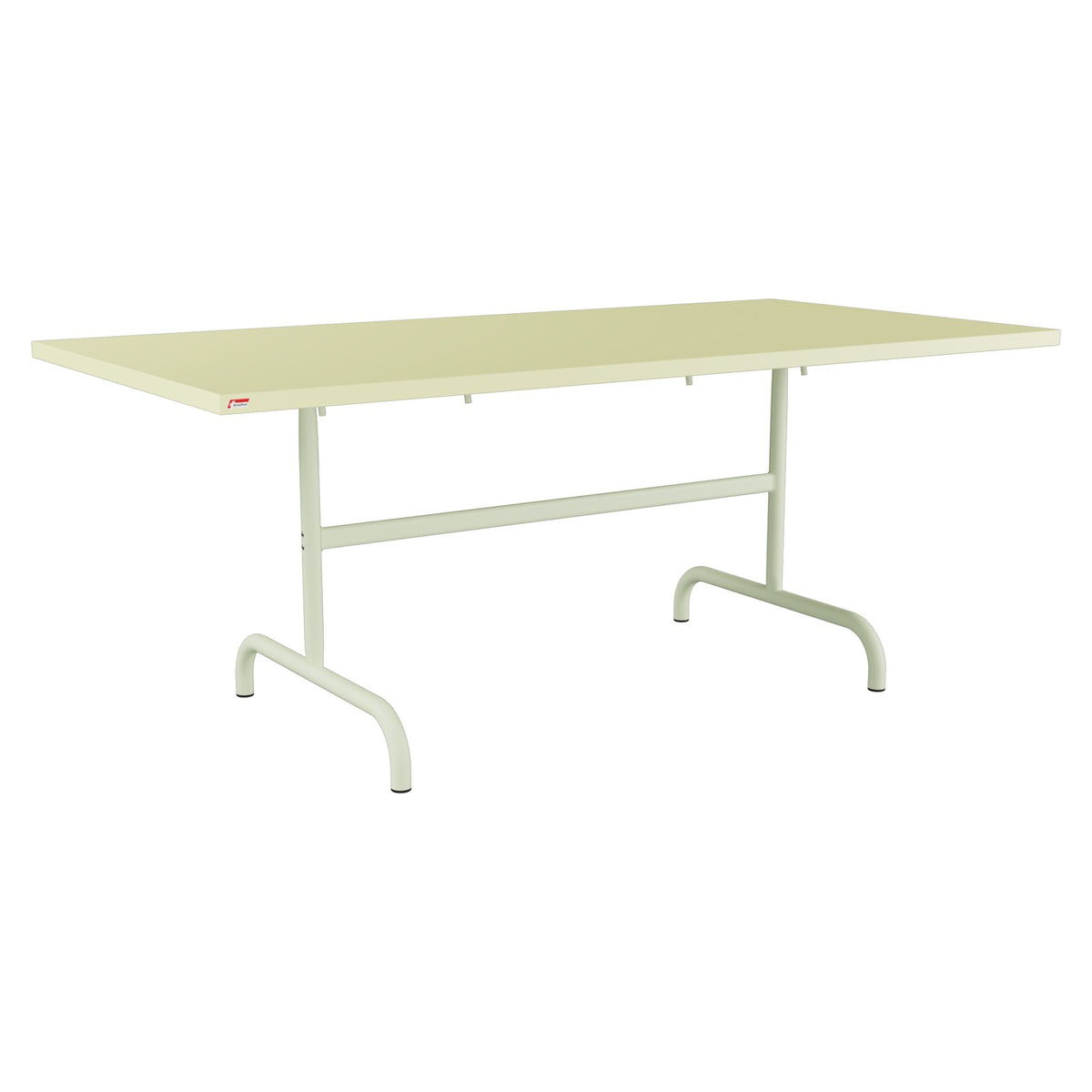 Schaffner Säntis Table repas rabattable 180x90cm – Jaune Buis 18 / Vert Pastel 64