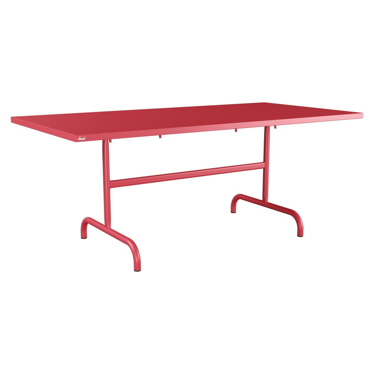 Schaffner Säntis Table repas rabattable 180x90cm – Rouge Érable 33 / Rouge Érable 33