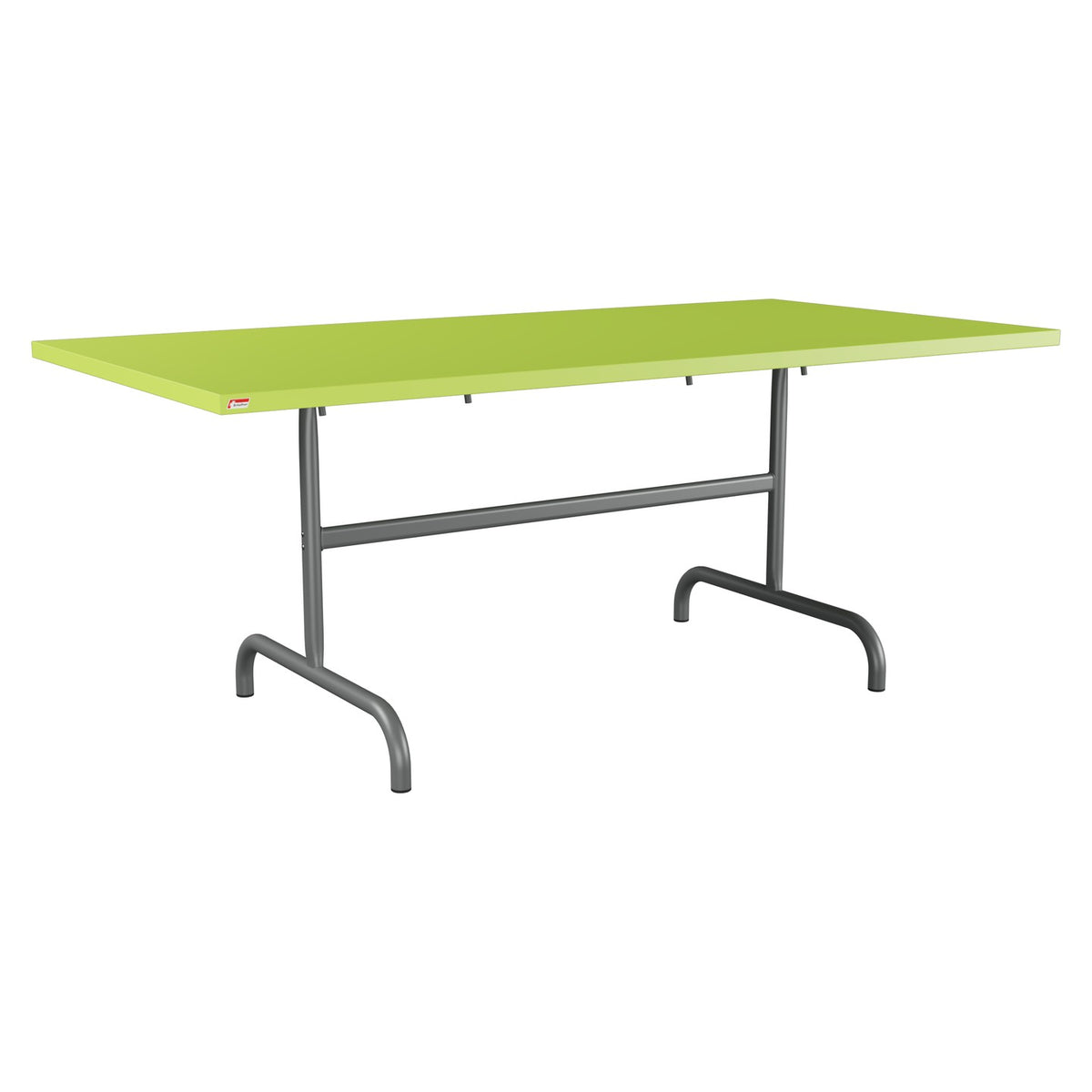 Schaffner Säntis Table repas rabattable 180x90cm – Vert clair 63 / Graphite 73