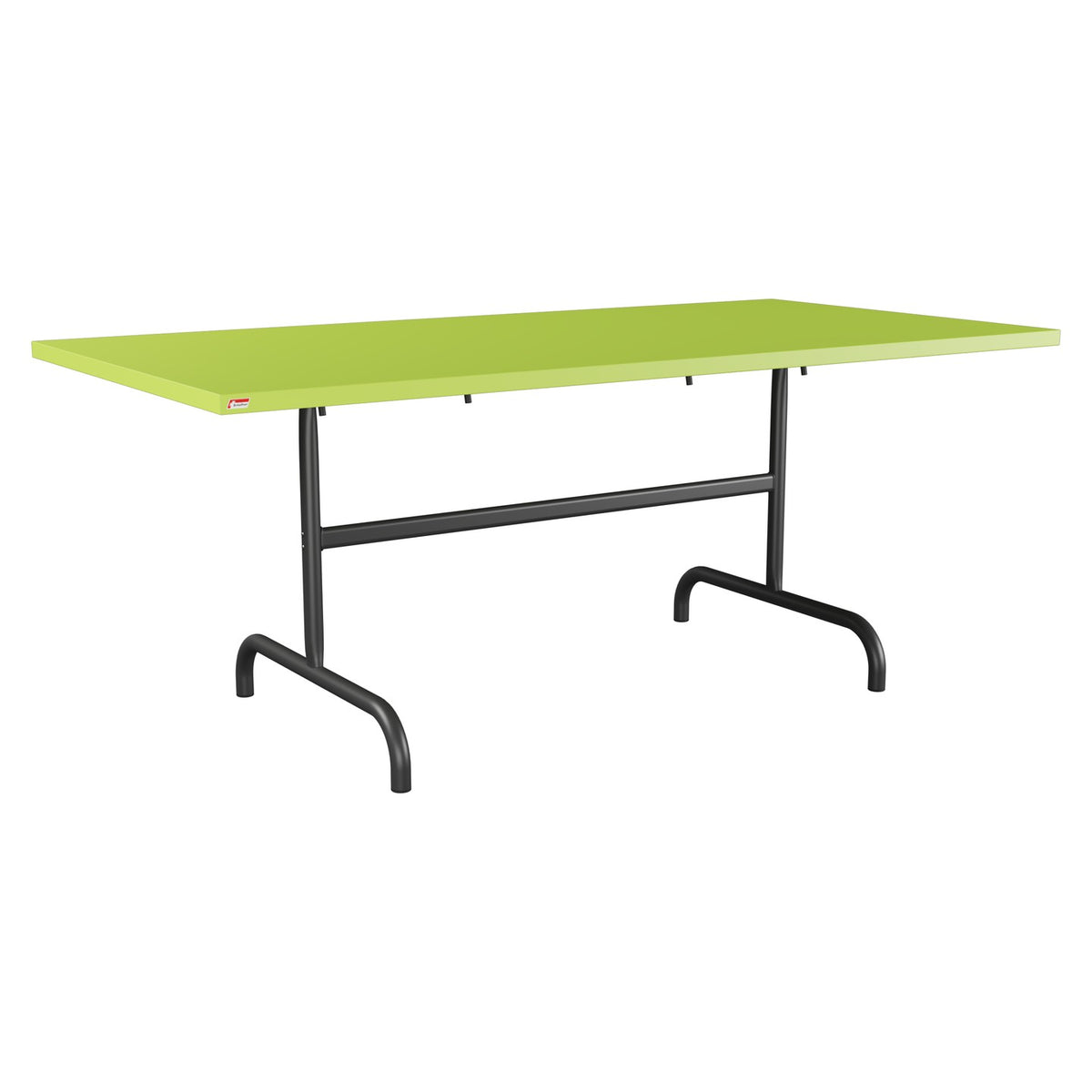 Schaffner Säntis Table repas rabattable 180x90cm – Vert clair 63 / Anthracite 77