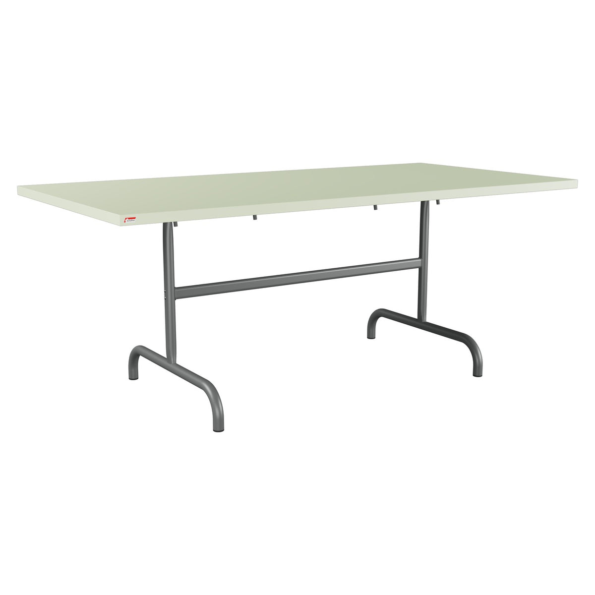 Schaffner Säntis Table repas rabattable 180x90cm – Vert Pastel 64 / Graphite 73