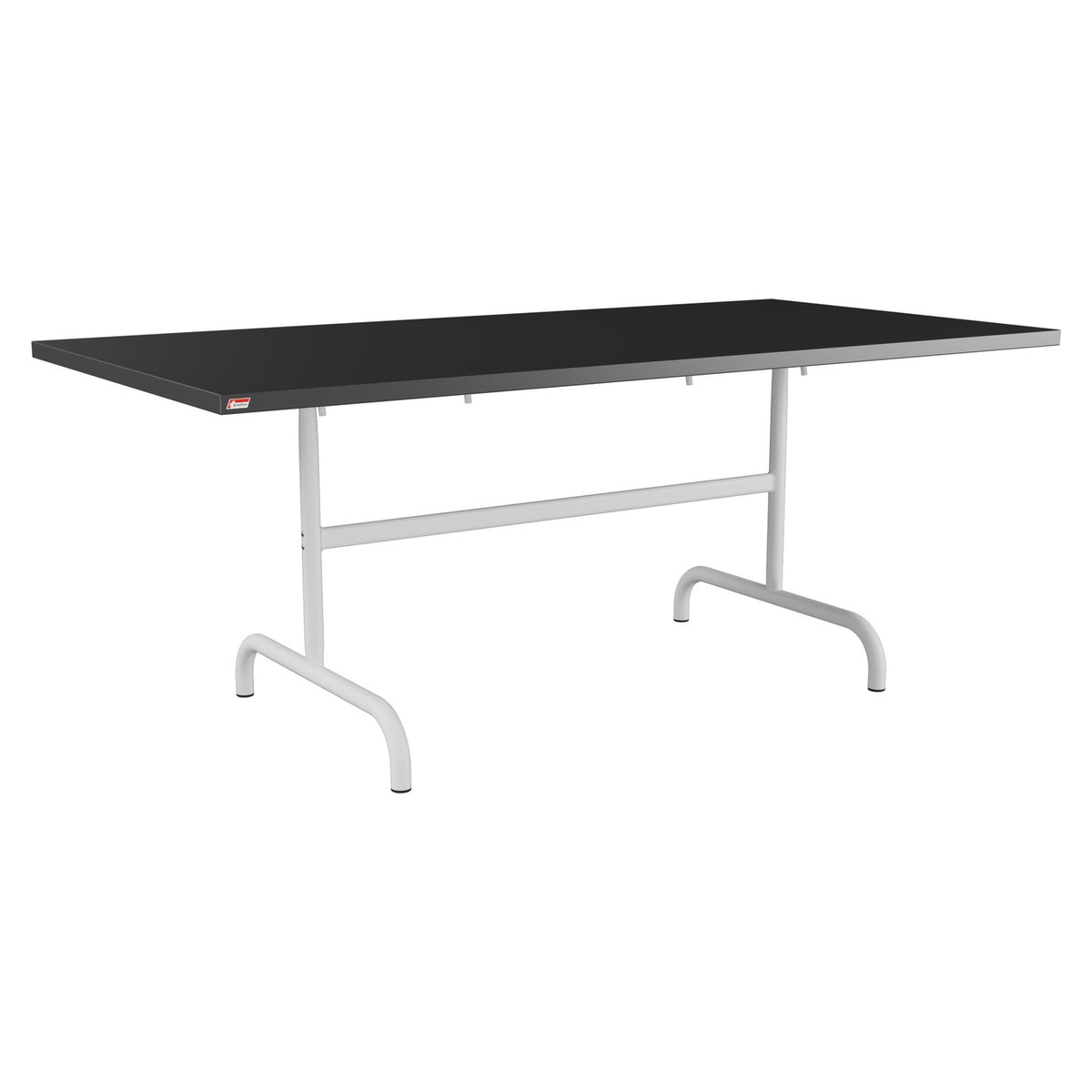 Schaffner Säntis Table repas rabattable 180x90cm – Anthracite 77 / Gris Argent 78