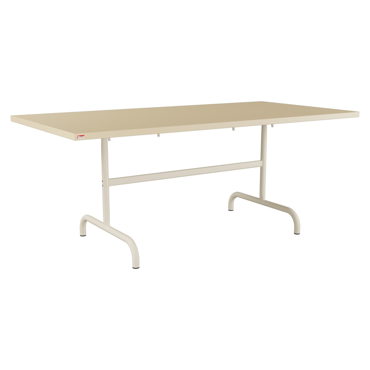 Schaffner Säntis Table repas rabattable 180x90cm – Marron Pastel 83 / Sable Pastel 15