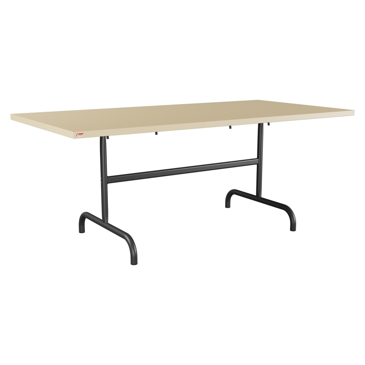 Schaffner Säntis Table repas rabattable 180x90cm – Marron Pastel 83 / Anthracite 77