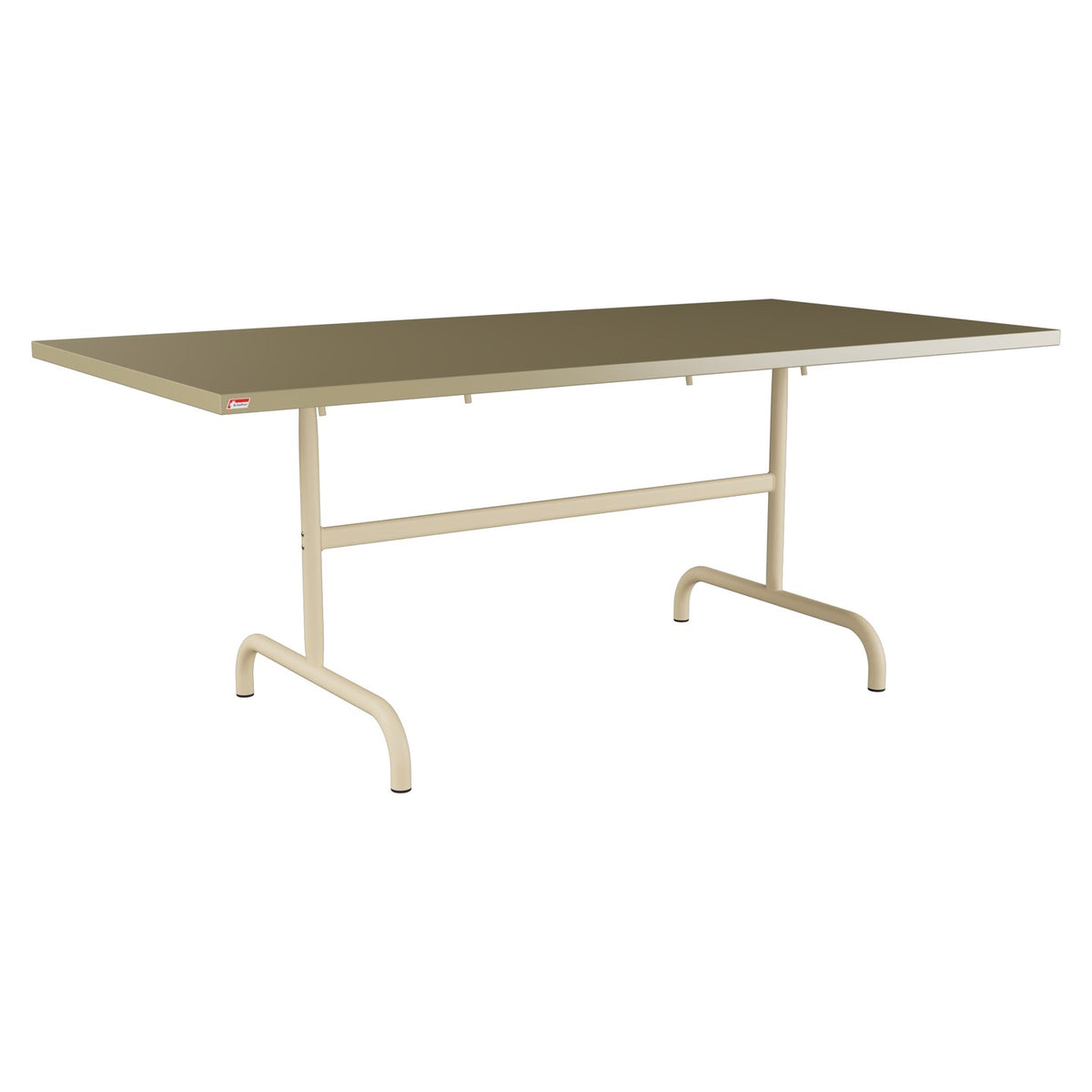 Schaffner Säntis Table repas rabattable 180x90cm – Champagne 85 / Marron Pastel 83