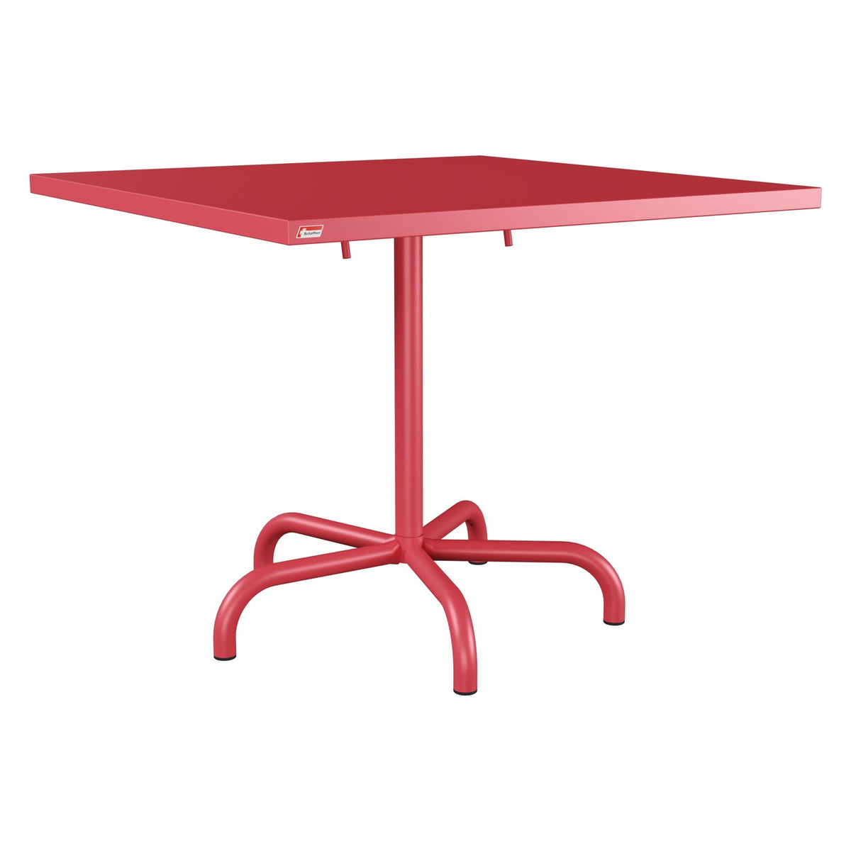 Schaffner Säntis Table repas rabattable 90x90cm – Rouge Érable 33 / Rouge Érable 33