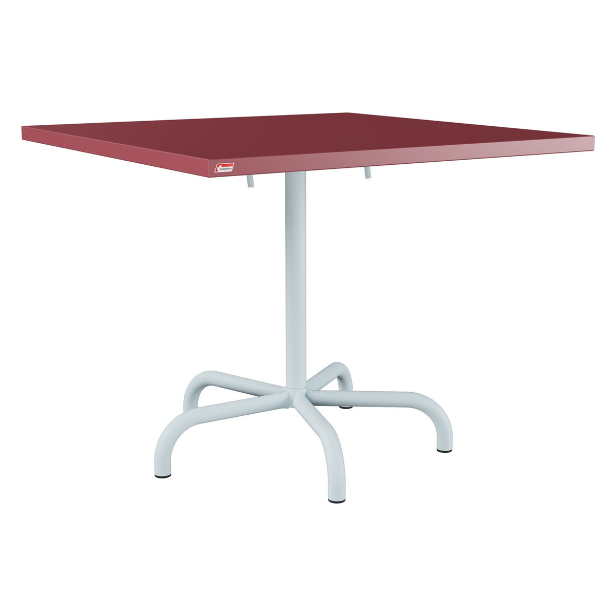 Schaffner Säntis Table repas rabattable 90x90cm – Bordeaux 38 / Bleu Pastel 51