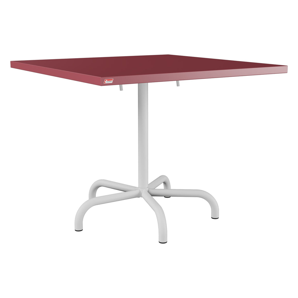 Schaffner Säntis Table repas rabattable 90x90cm – Bordeaux 38 / Gris Argent 78