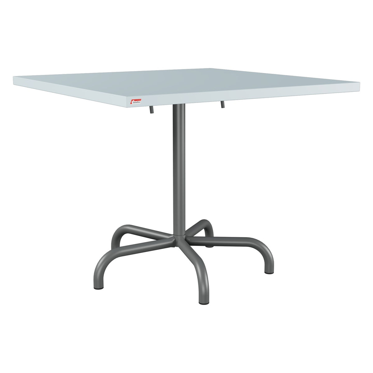 Schaffner Säntis Table repas rabattable 90x90cm – Bleu Pastel 51 / Graphite 73