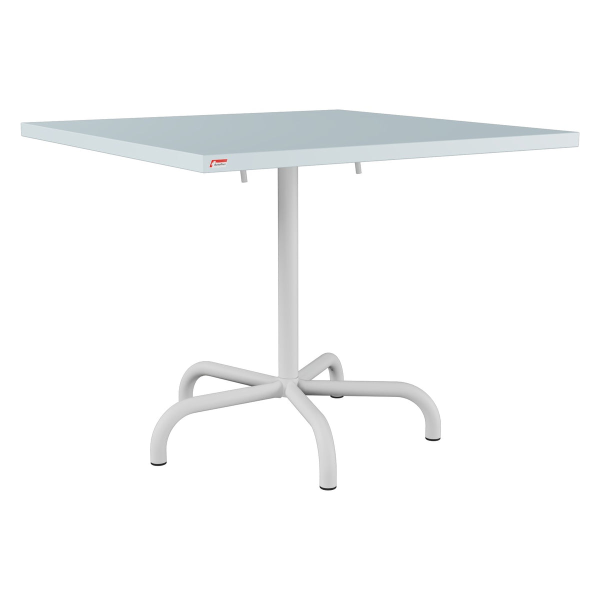 Schaffner Säntis Table repas rabattable 90x90cm – Bleu Pastel 51 / Gris Argent 78