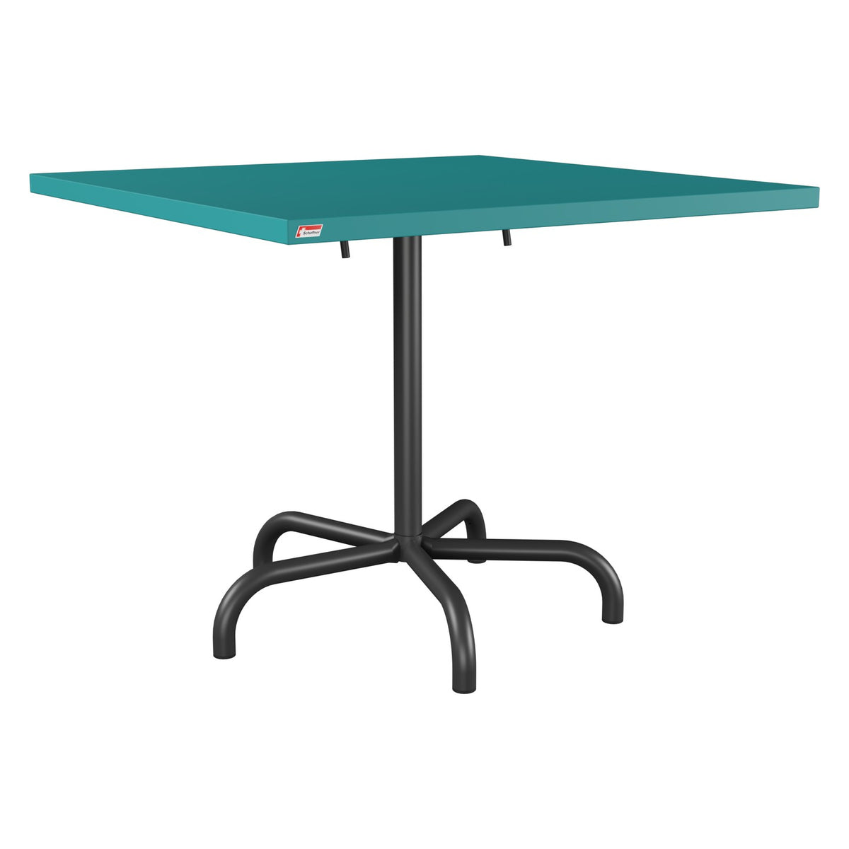 Schaffner Säntis Table repas rabattable 90x90cm – Bleu Kali 56 / Anthracite 77