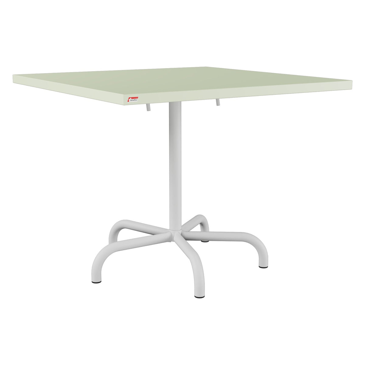 Schaffner Säntis Table repas rabattable 90x90cm – Vert Pastel 64 / Gris Argent 78