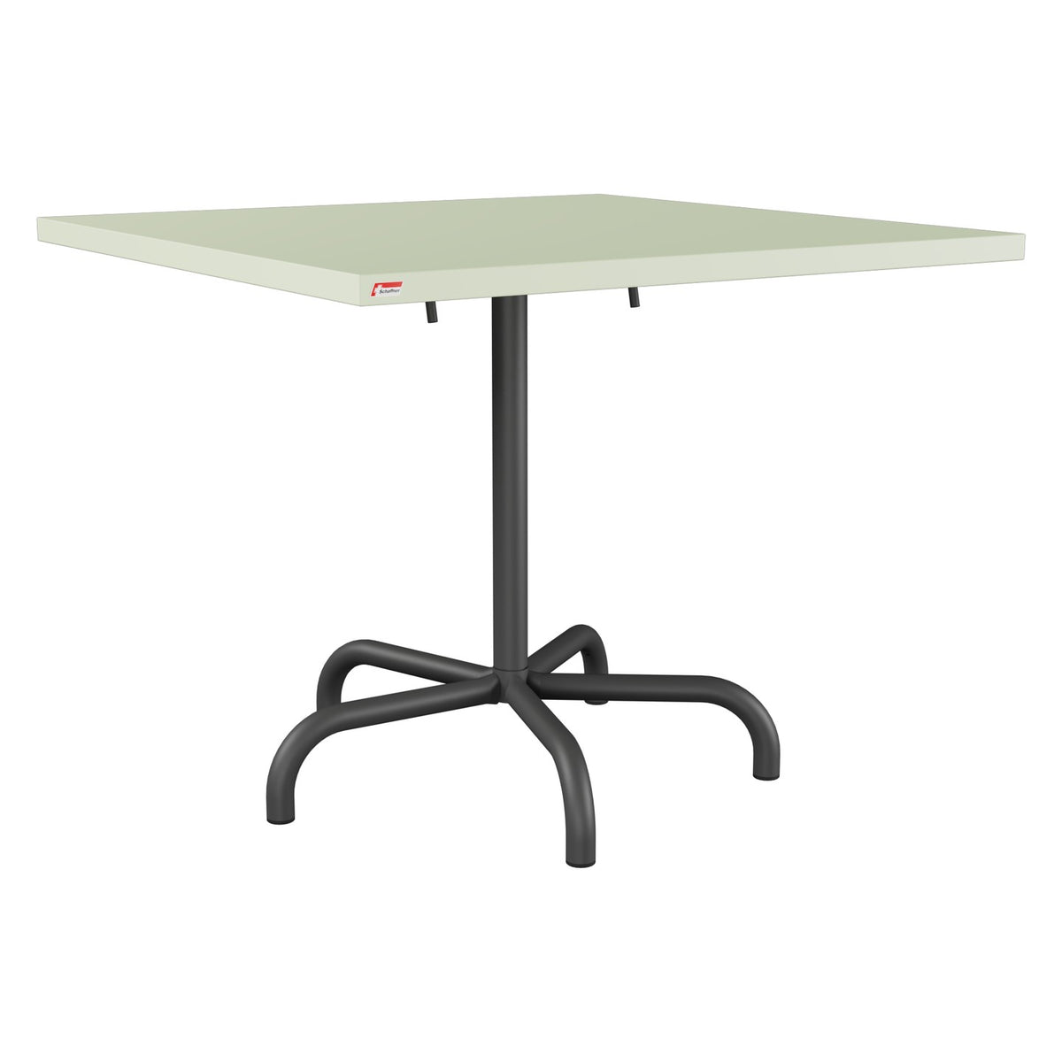 Schaffner Säntis Table repas rabattable 90x90cm – Vert Pastel 64 / Noir 91