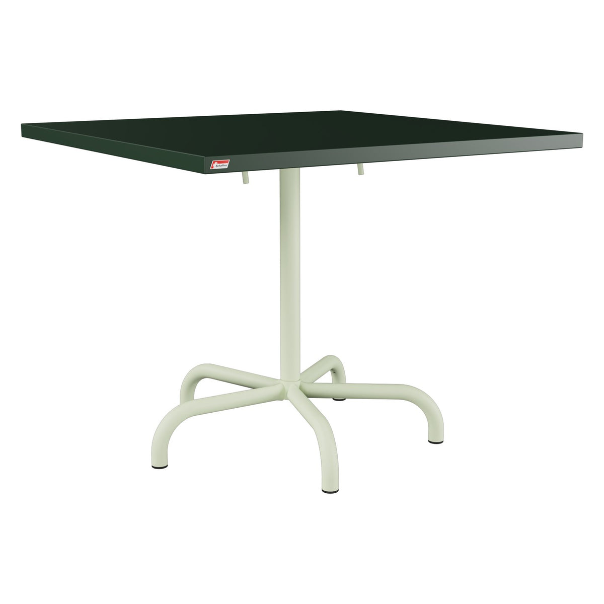 Schaffner Säntis Table repas rabattable 90x90cm – Vert Sapin 66 / Vert Pastel 64