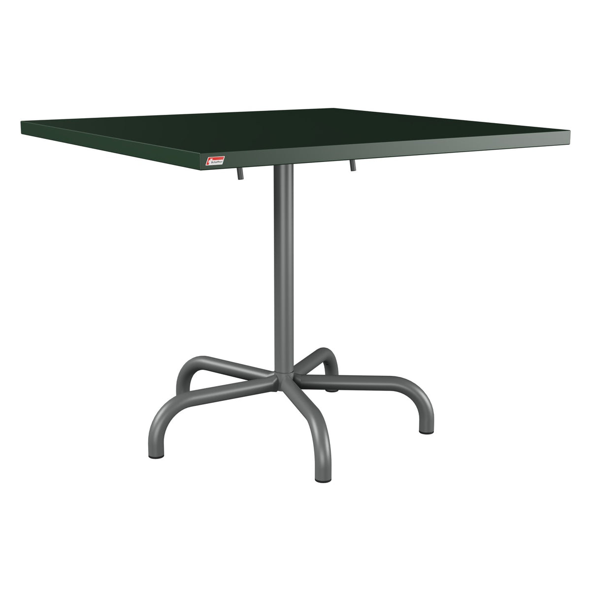 Schaffner Säntis Table repas rabattable 90x90cm – Vert Sapin 66 / Graphite 73