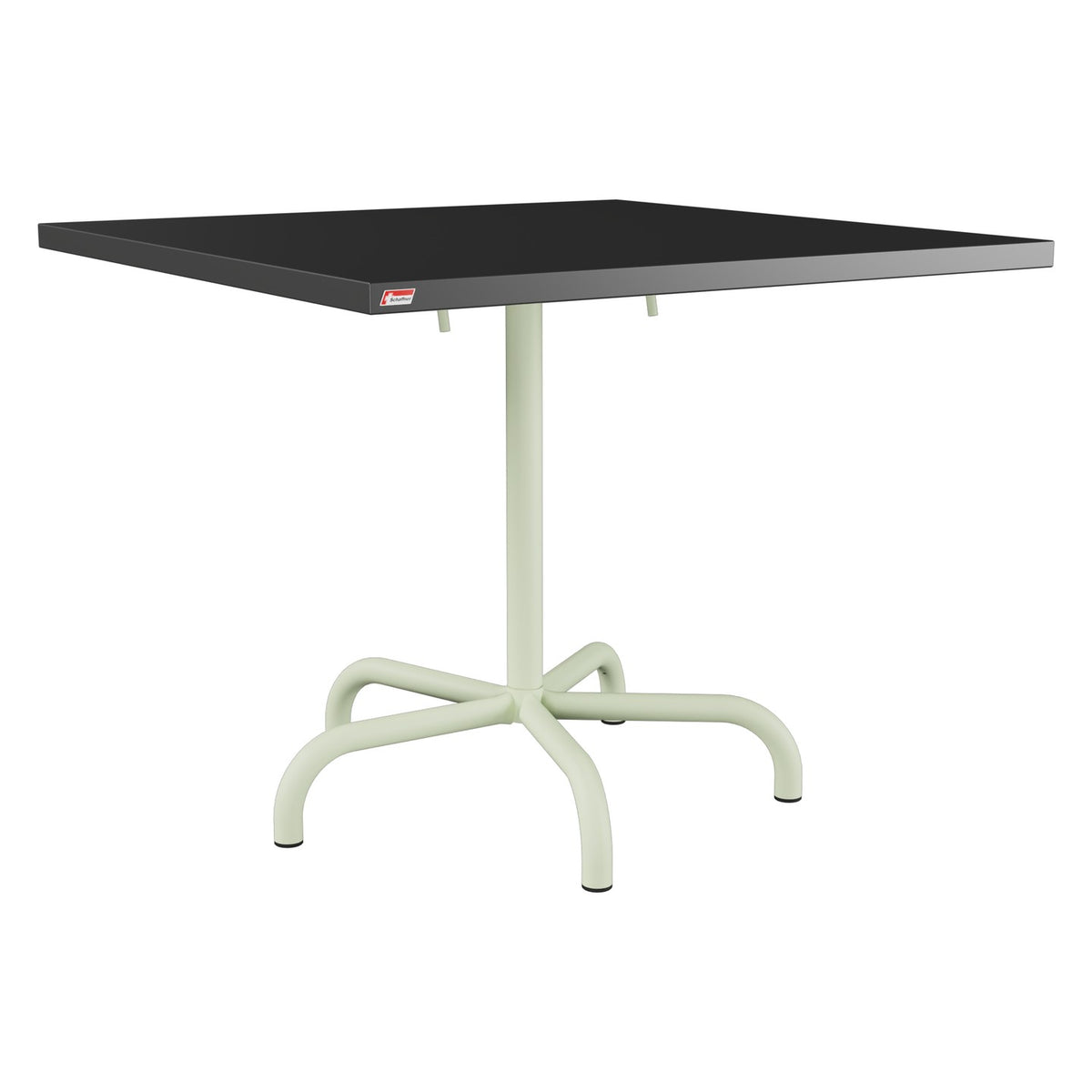 Schaffner Säntis Table repas rabattable 90x90cm – Anthracite 77 / Vert Pastel 64