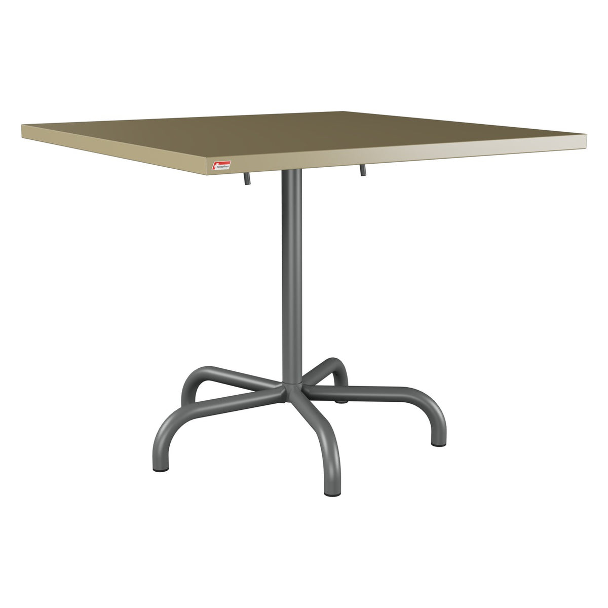 Schaffner Säntis Table repas rabattable 90x90cm – Champagne 85 / Graphite 73