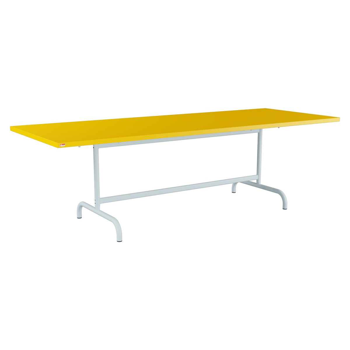 Schaffner Säntis Table repas rabattable 240x90cm – Jaune 11 / Bleu Pastel 51