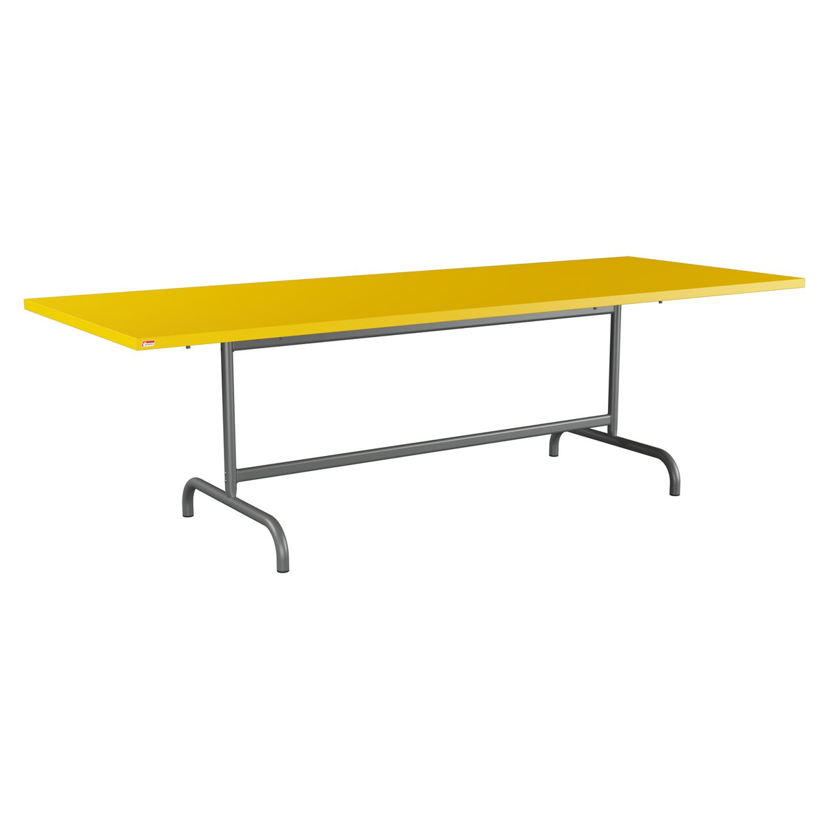 Schaffner Säntis Table repas rabattable 240x90cm – Jaune 11 / Graphite 73