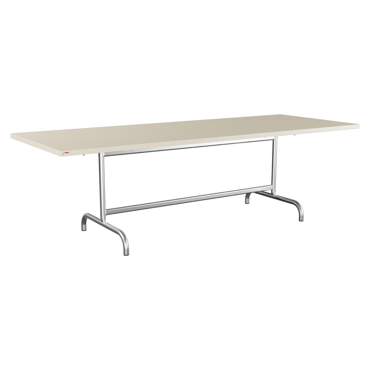 Schaffner Säntis Table repas rabattable 240x90cm – Sable Pastel 15 / Galvanisé à chaud 02