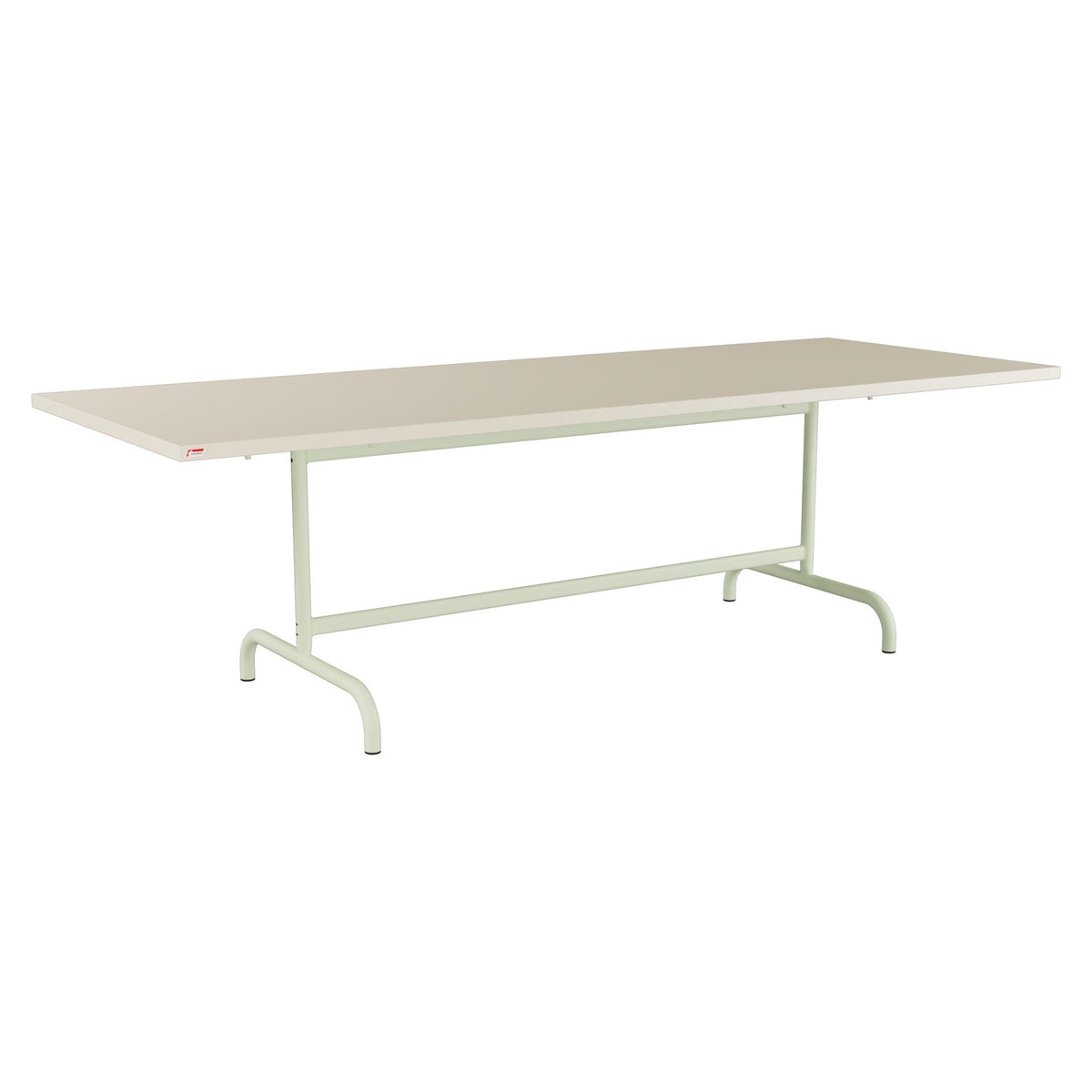 Schaffner Säntis Table repas rabattable 240x90cm – Sable Pastel 15 / Vert Pastel 64