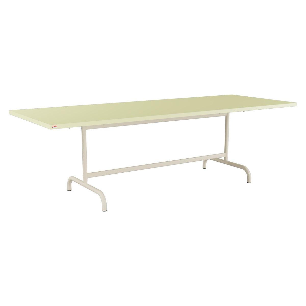 Schaffner Säntis Table repas rabattable 240x90cm – Jaune Buis 18 / Sable Pastel 15