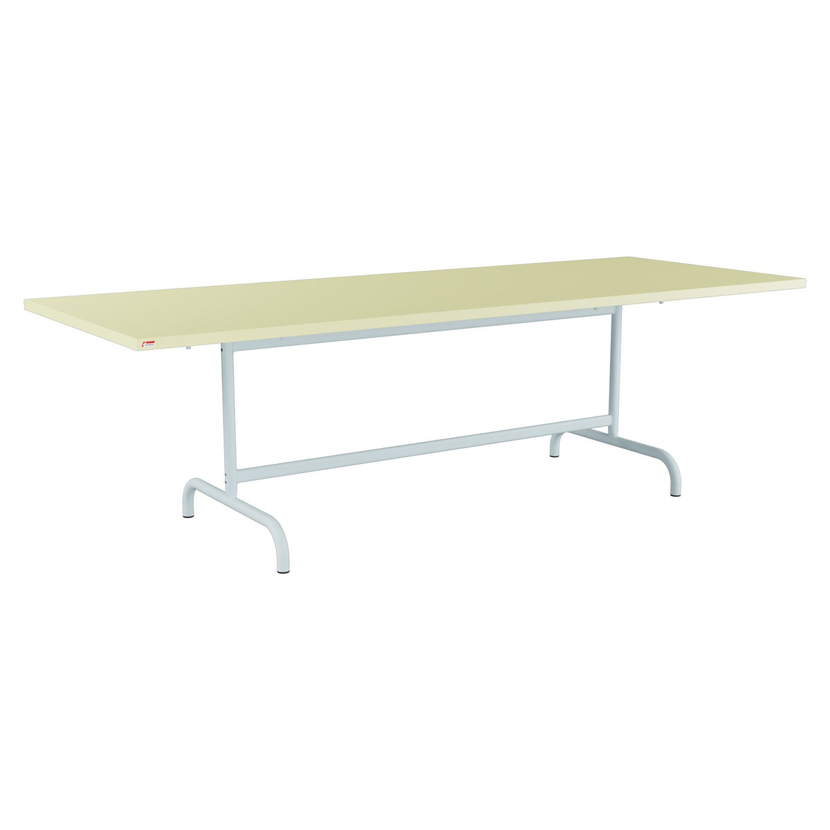 Schaffner Säntis Table repas rabattable 240x90cm – Jaune Buis 18 / Bleu Pastel 51