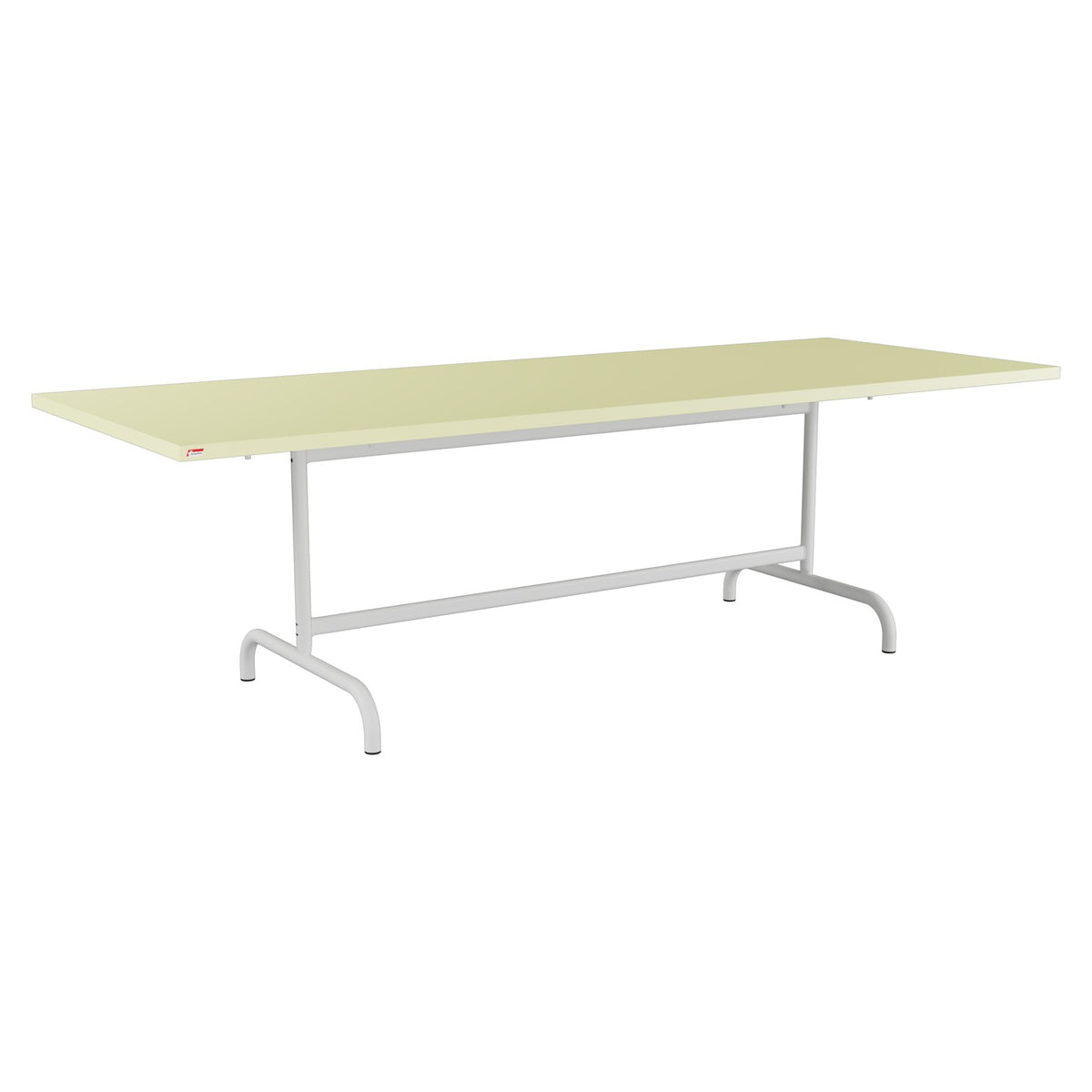 Schaffner Säntis Table repas rabattable 240x90cm – Jaune Buis 18 / Gris Argent 78