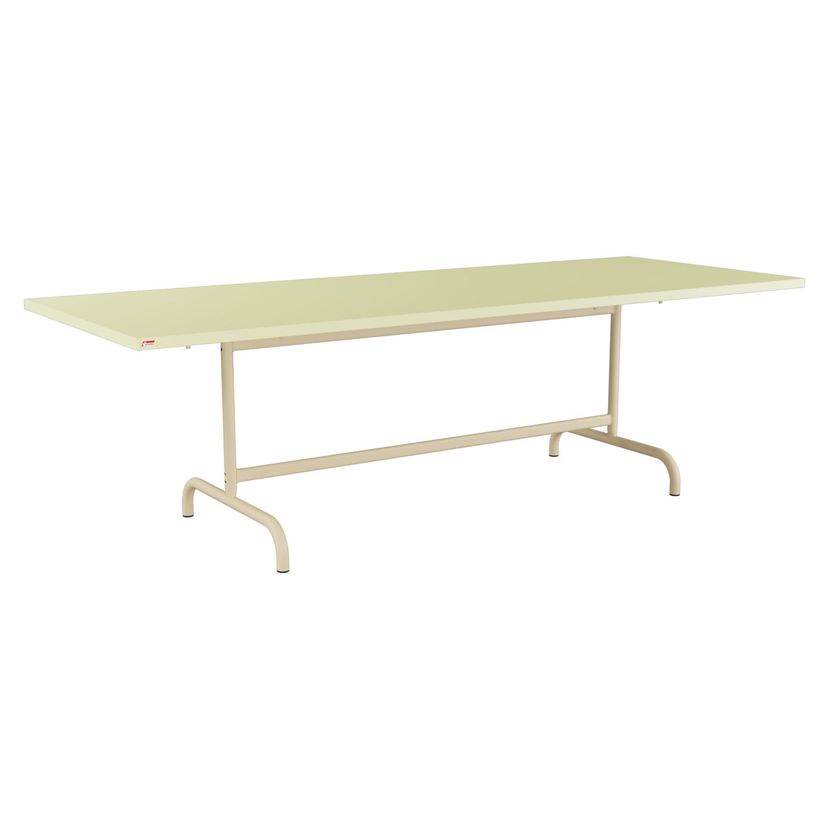 Schaffner Säntis Table repas rabattable 240x90cm – Jaune Buis 18 / Marron Pastel 83