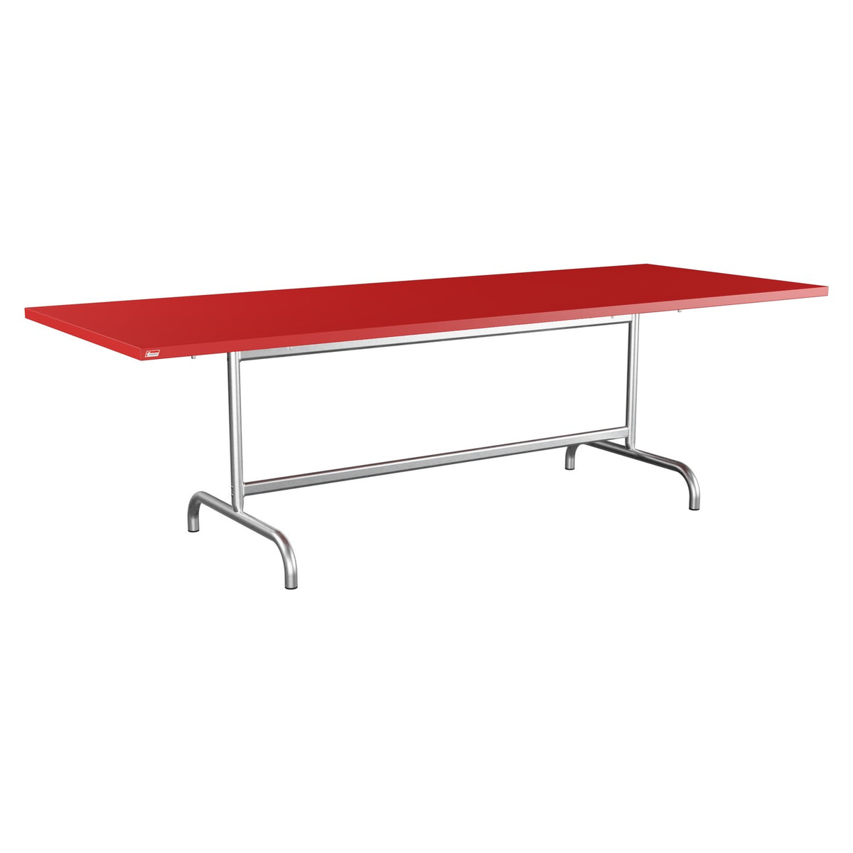 Schaffner Säntis Table repas rabattable 240x90cm – Rouge 30 / Galvanisé à chaud 02