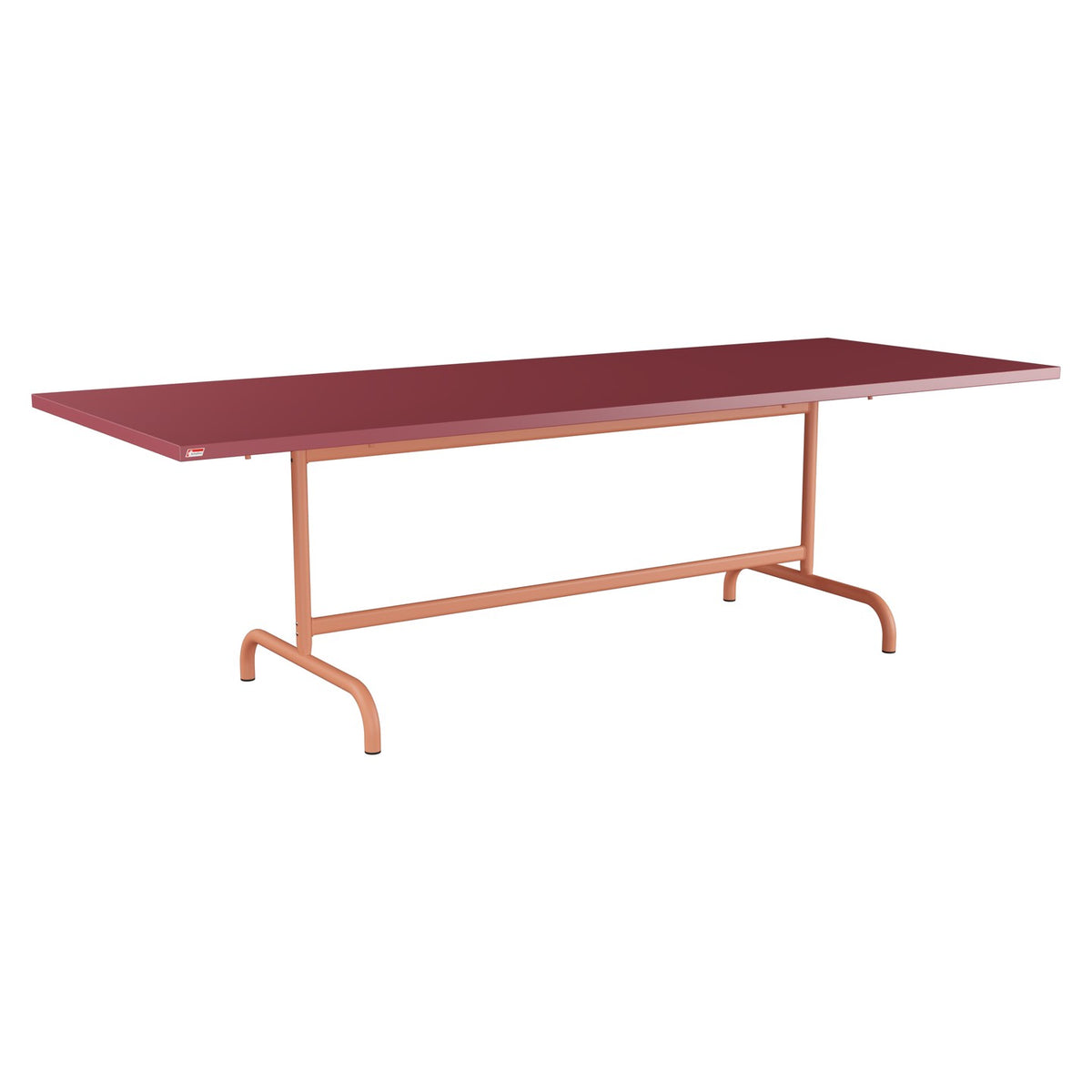 Schaffner Säntis Table repas rabattable 240x90cm – Bordeaux 38 / Terracotta 84
