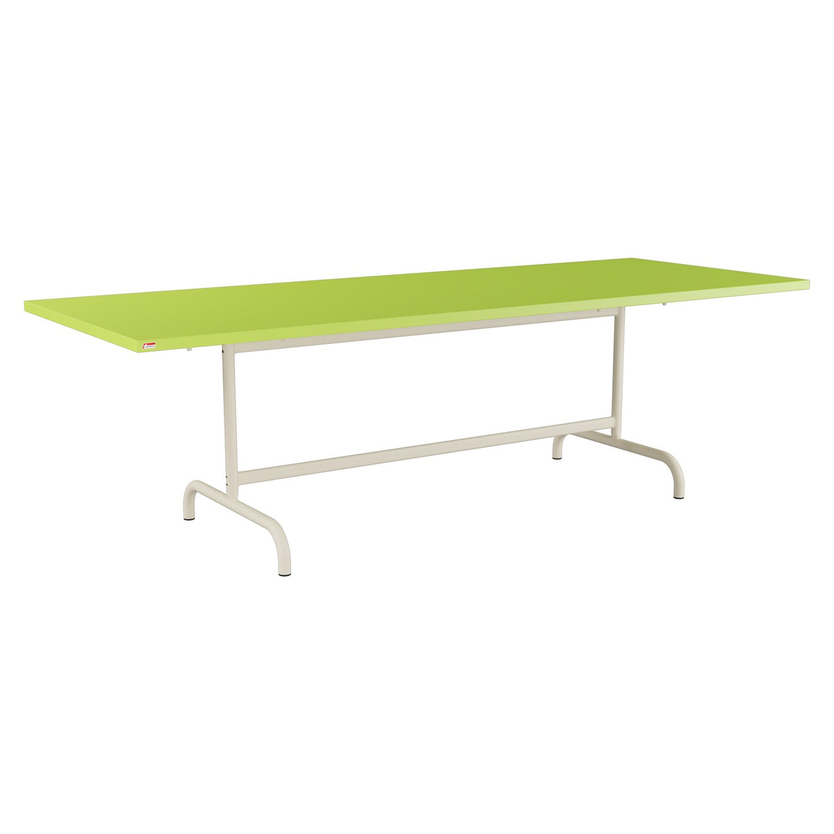 Schaffner Säntis Table repas rabattable 240x90cm – Vert clair 63 / Sable Pastel 15