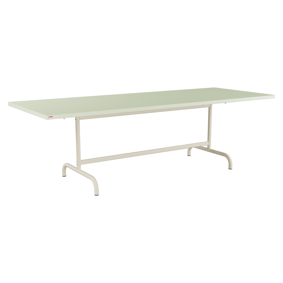 Schaffner Säntis Table repas rabattable 240x90cm – Vert Pastel 64 / Sable Pastel 15