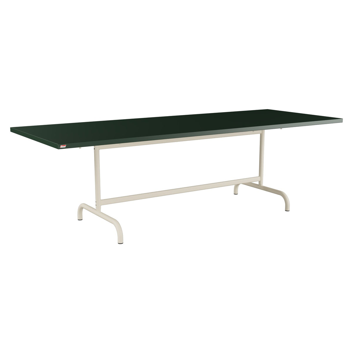 Schaffner Säntis Table repas rabattable 240x90cm – Vert Sapin 66 / Sable Pastel 15