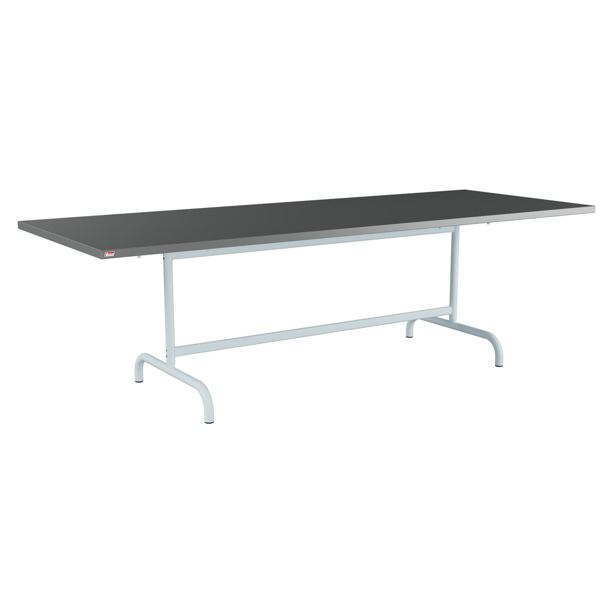 Schaffner Säntis Table repas rabattable 240x90cm – Graphite 73 / Bleu Pastel 51