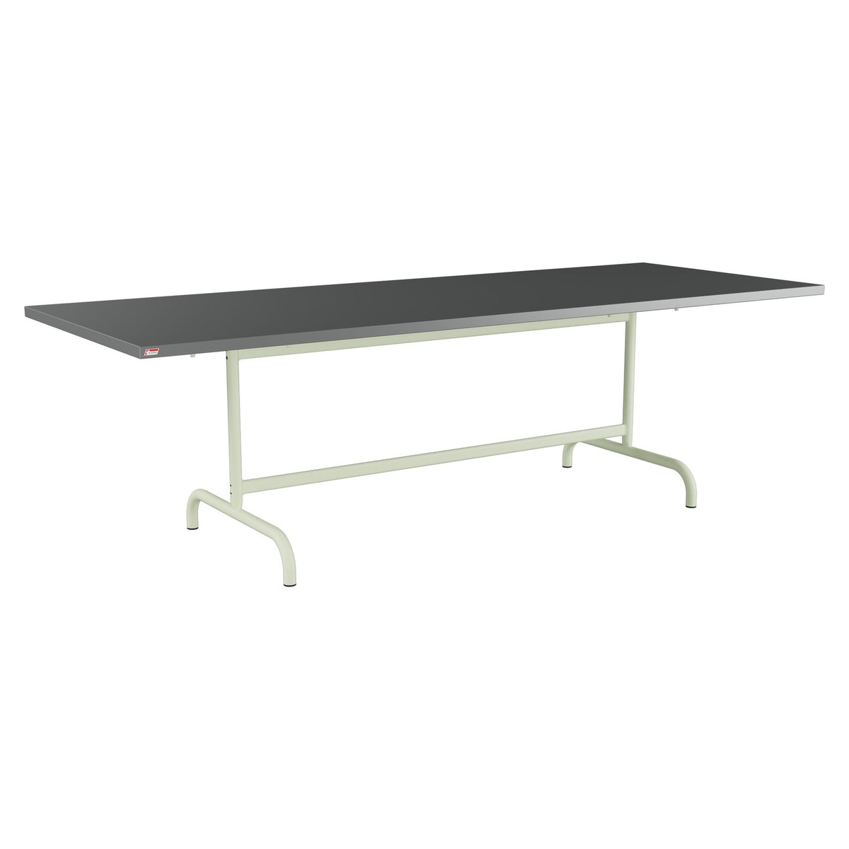 Schaffner Säntis Table repas rabattable 240x90cm – Graphite 73 / Vert Pastel 64