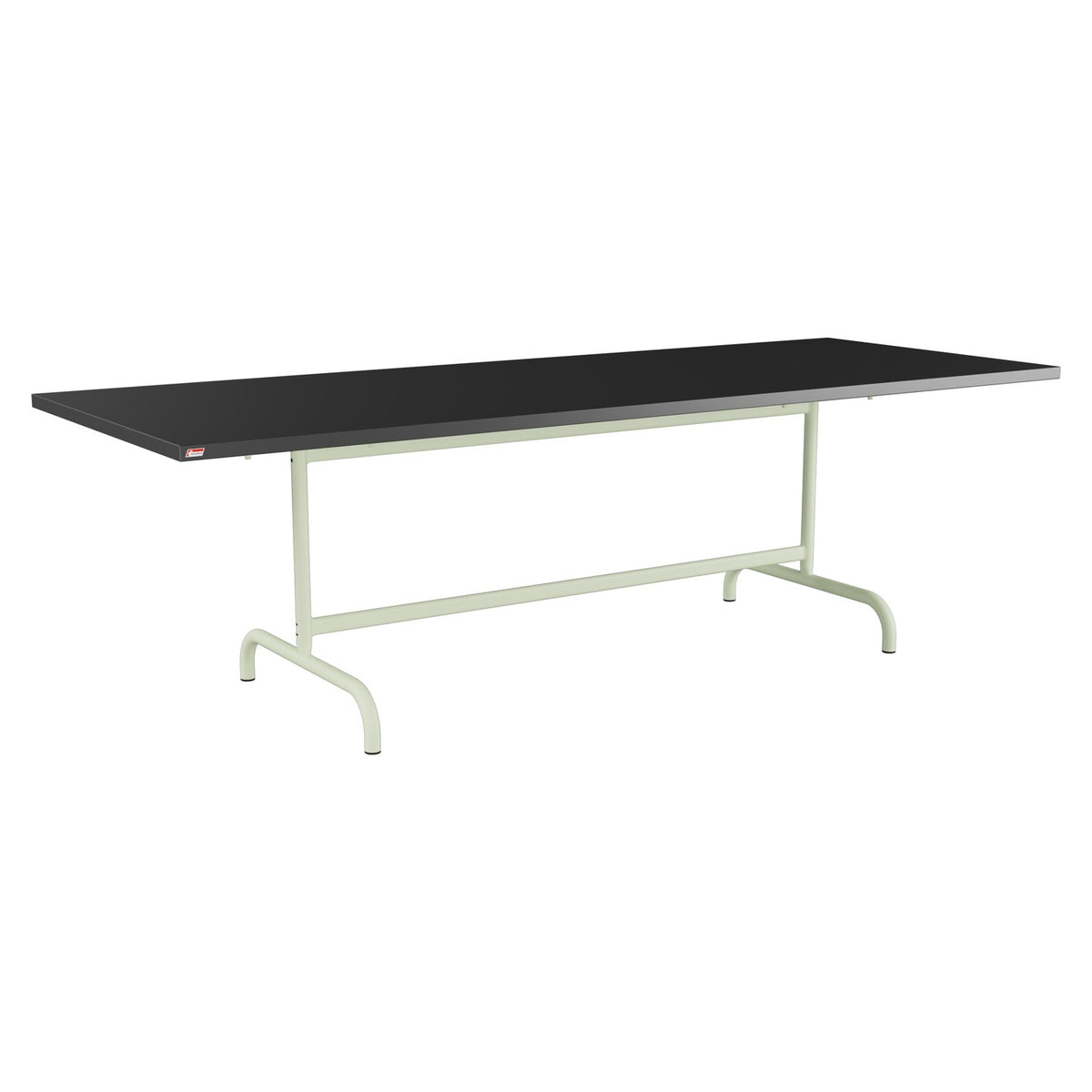 Schaffner Säntis Table repas rabattable 240x90cm – Anthracite 77 / Vert Pastel 64
