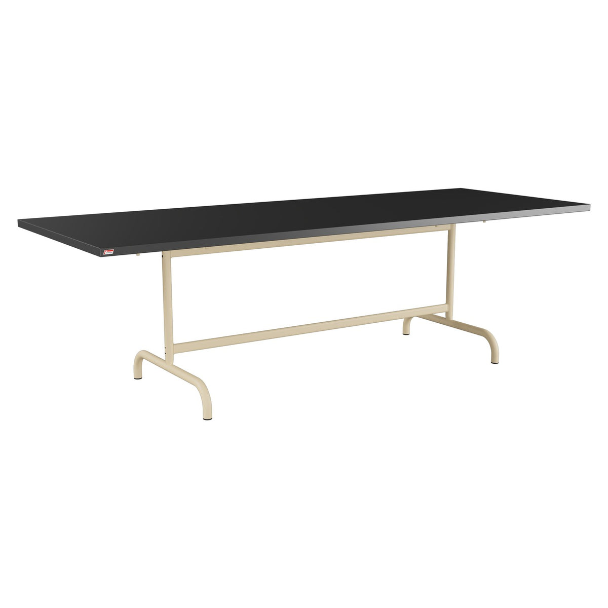 Schaffner Säntis Table repas rabattable 240x90cm – Anthracite 77 / Marron Pastel 83