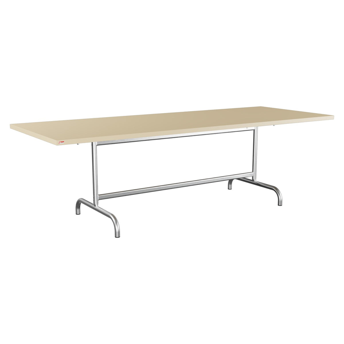 Schaffner Säntis Table repas rabattable 240x90cm – Marron Pastel 83 / Galvanisé à chaud 02