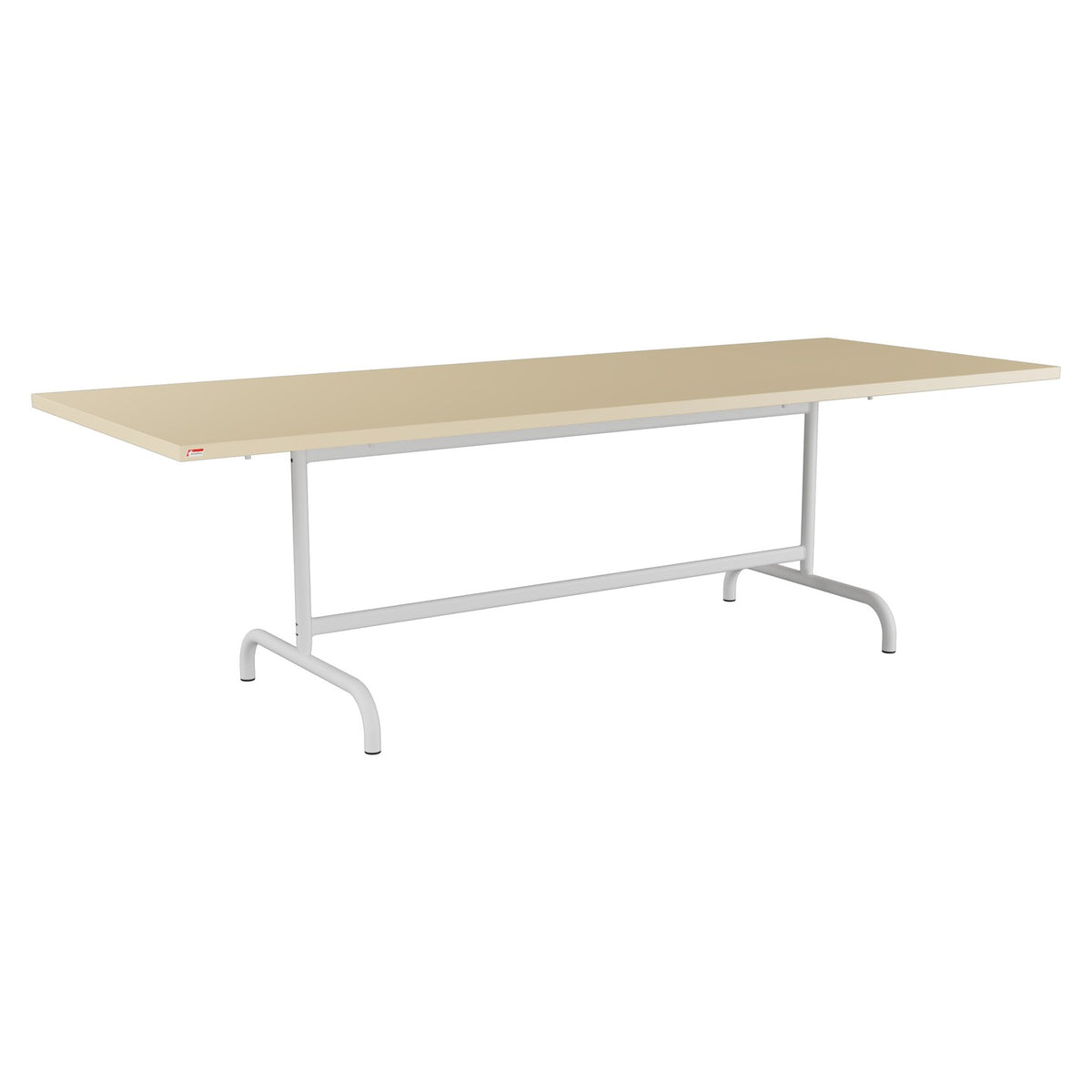 Schaffner Säntis Table repas rabattable 240x90cm – Marron Pastel 83 / Gris Argent 78