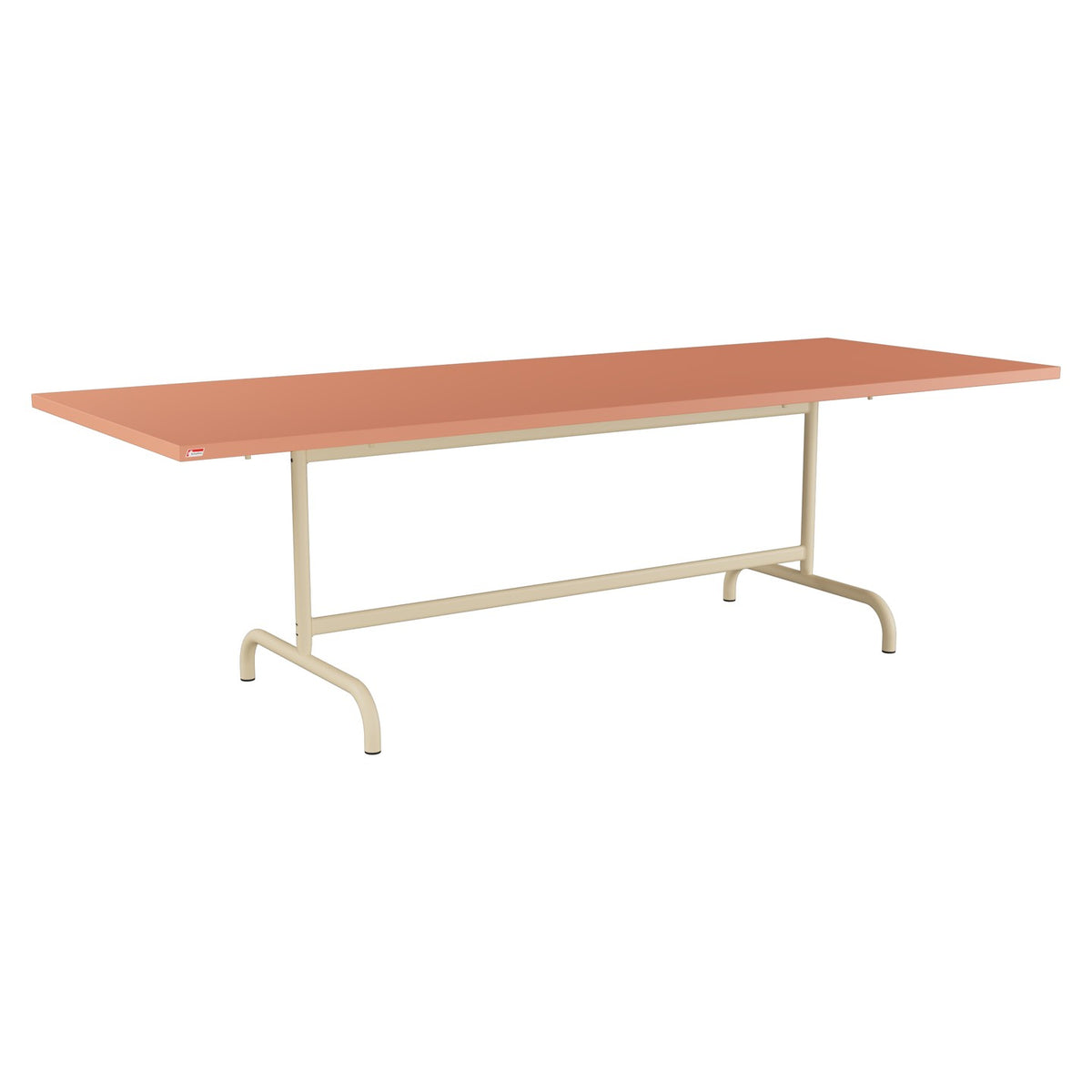 Schaffner Säntis Table repas rabattable 240x90cm – Terracotta 84 / Marron Pastel 83