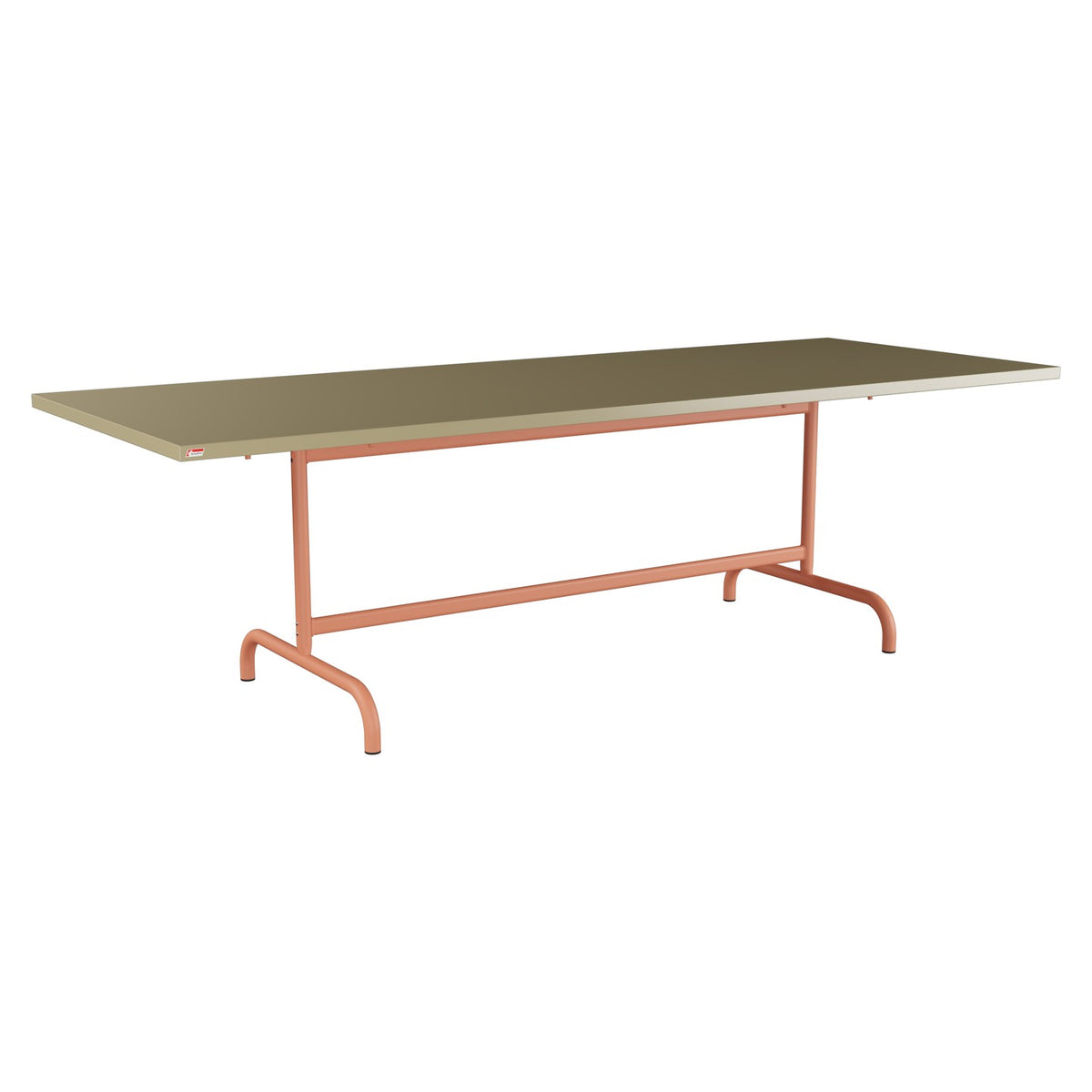 Schaffner Säntis Table repas rabattable 240x90cm – Champagne 85 / Terracotta 84