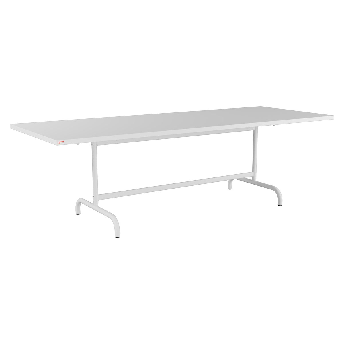 Schaffner Säntis Table repas rabattable 240x90cm – Blanc 90 / Blanc 90