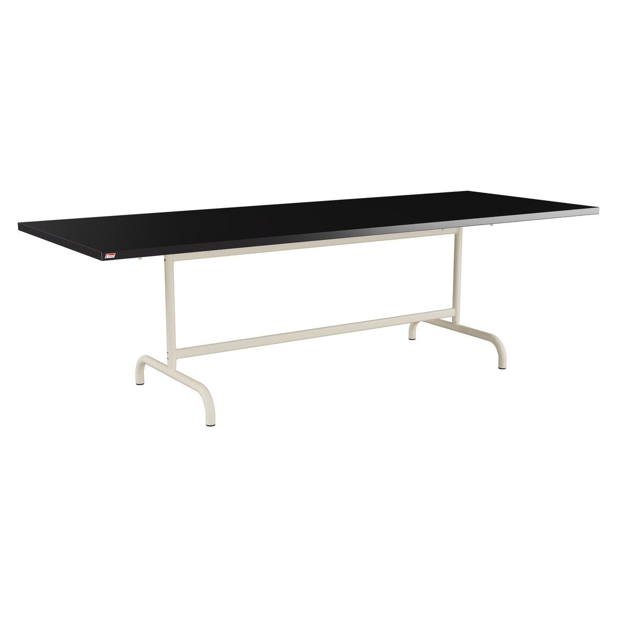 Schaffner Säntis Table repas rabattable 240x90cm – Noir 91 / Sable Pastel 15